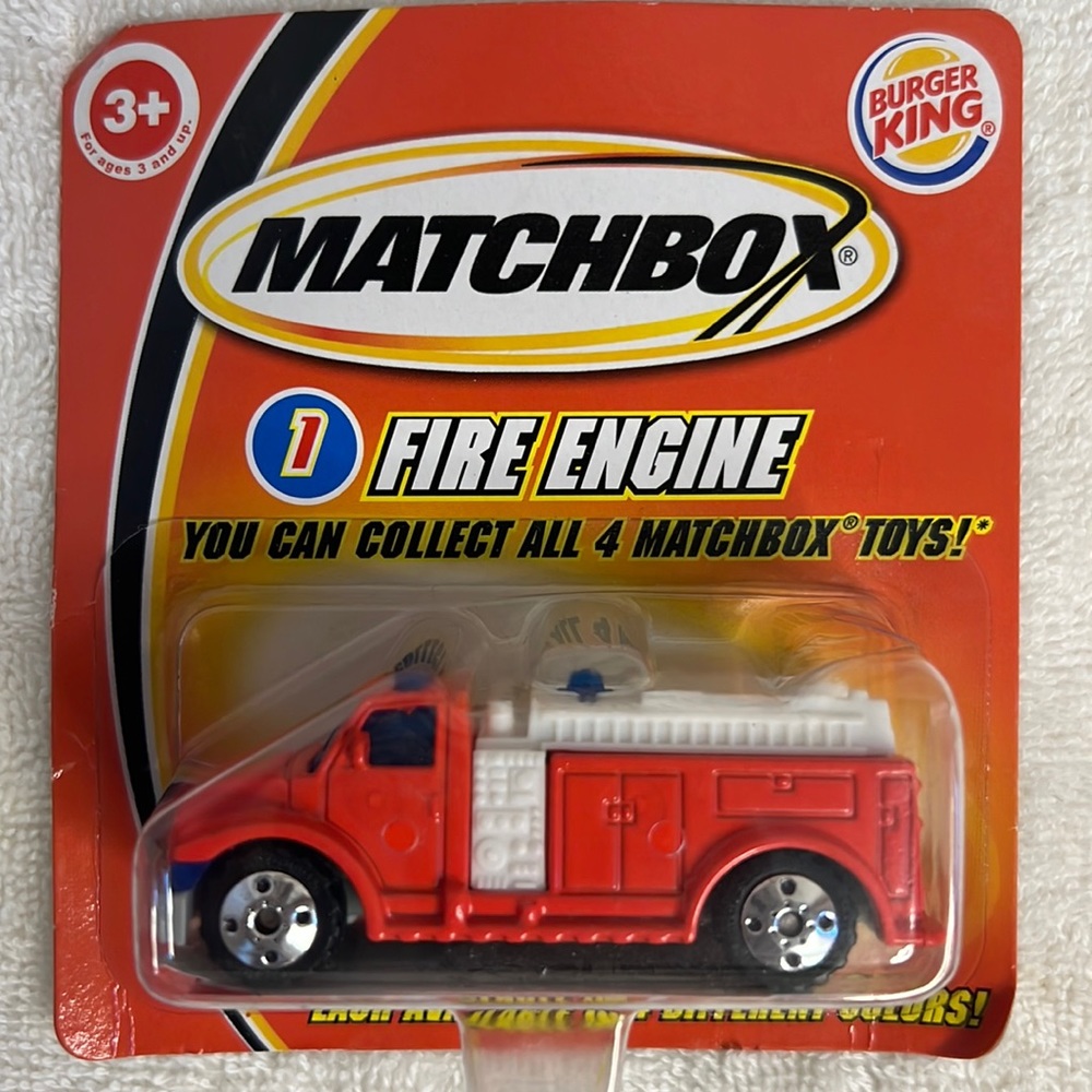 NIB Matchbox 2004 Burger King #1 Fire Engine
